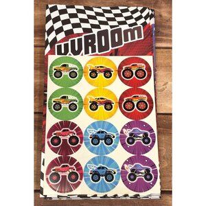Monster Truck Party Favor Bags With Matching Stickers Set Of 12 GIFT